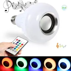 Powermaster Bluetooth Müzik Çalar + Kumandalı Rgb Led Ampul Om-30