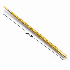30 Cm Altın Gold Payetli Sigara Tutacağı – 1920’ler Gatsby Parti Aksesuarı