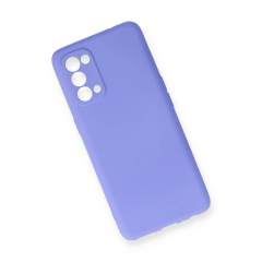 Oppo Reno 5 Pro Kılıf First Silikon - Lila