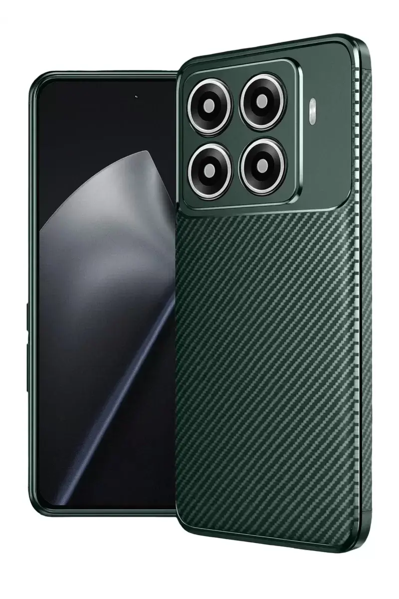 Newface Xiaomi Mi 15t Pro Auto Focus Karbon Kapak - Koyu Yeşil