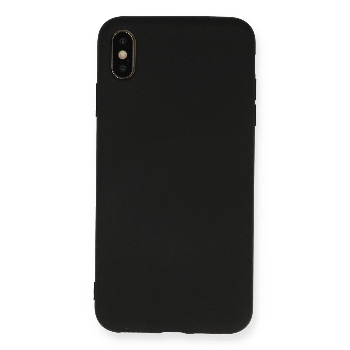 İphone Xs Max Kılıf Nano İçi Kadife Silikon - Siyah