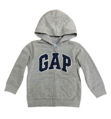 Gap Logo Kapüşonlu Fermuarlı Sweatshirt 4 Yaş - Gri
