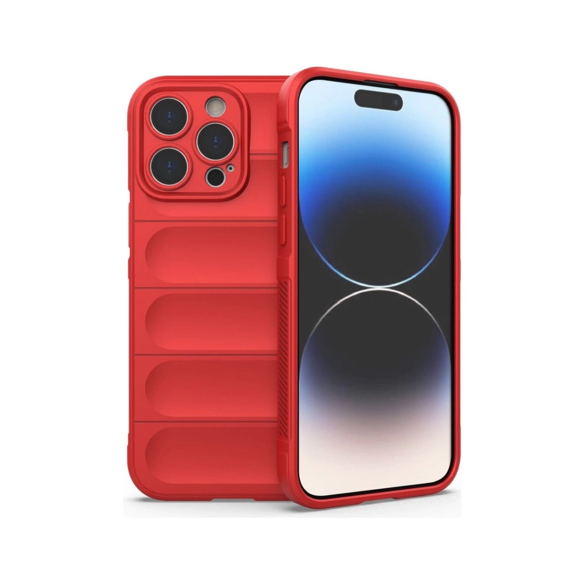 İphone 16 Pro Max Kılıf Optimum Silikon - Kırmızı