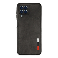 Samsung Galaxy M33 Kılıf Loop Deri Silikon - Siyah