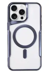 Newface İphone 16 Pro Kılıf Boyi Magsafe Silikon Kapak - Lacivert