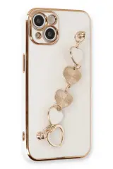 Newface İphone 14 Kılıf Esila Silikon - Beyaz