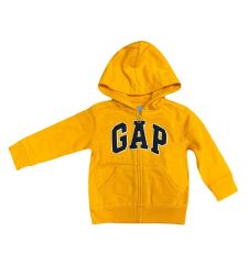 Gap Logo Kapüşonlu Fermuarlı Sweatshirt 18-24 Ay - Sarı