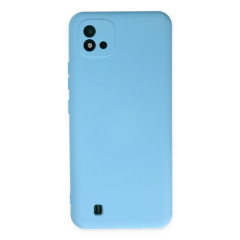 Realme C11 2021 Kılıf Nano İçi Kadife Silikon - Mavi