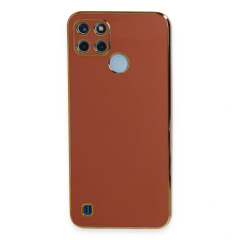 Realme C25y Kılıf Volet Silikon - Kırmızı