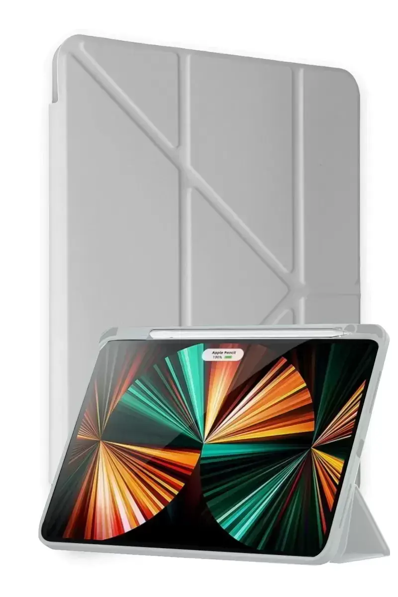 Newface Xiaomi Redmi Pad Pro 12.1 Kılıf Kalemlikli Mars Tablet Kılıfı - Gri