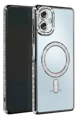 Newface Samsung Galaxy A06 Joke Simli Magneticsafe Kılıf - Siyah