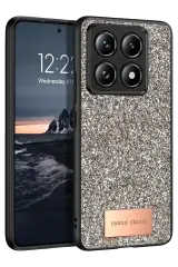 Onegif Xiaomi Mi 14t Pro Bright Simli Kapak - Gold