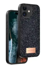Onegif Apple İphone 11 Bright Simli Kapak - Siyah