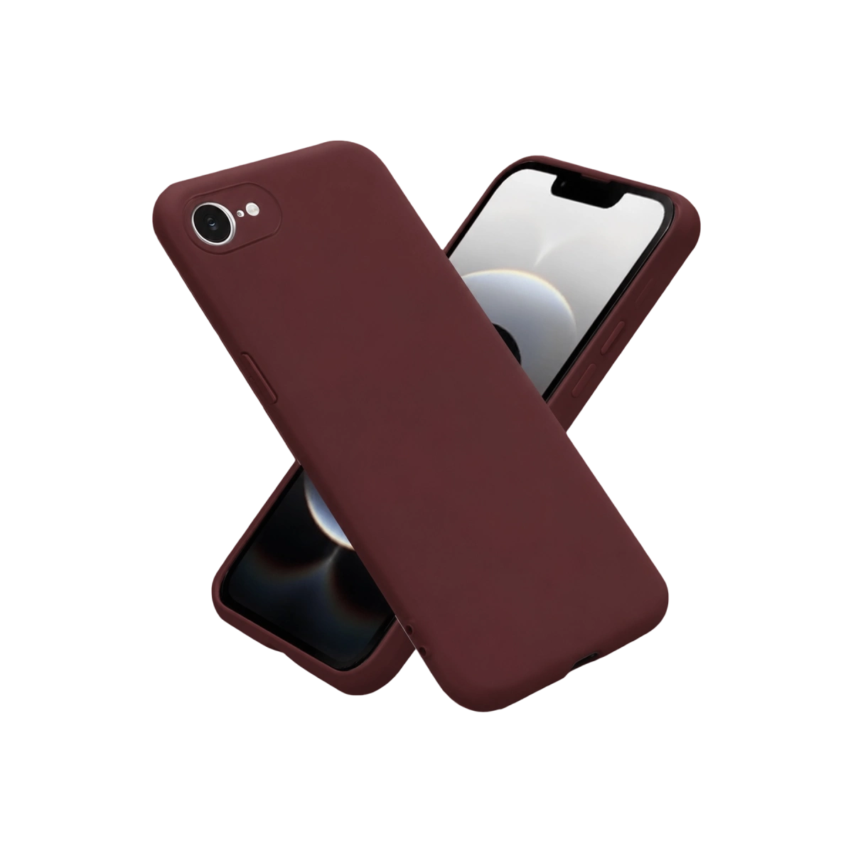 İphone 16e Kılıf First Silikon - Bordo