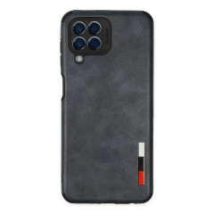 Samsung Galaxy M33 Kılıf Loop Deri Silikon - Lacivert