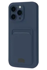 Newface İphone 16 Pro Kılıf Kelvin Kartvizitli Silikon - Lacivert