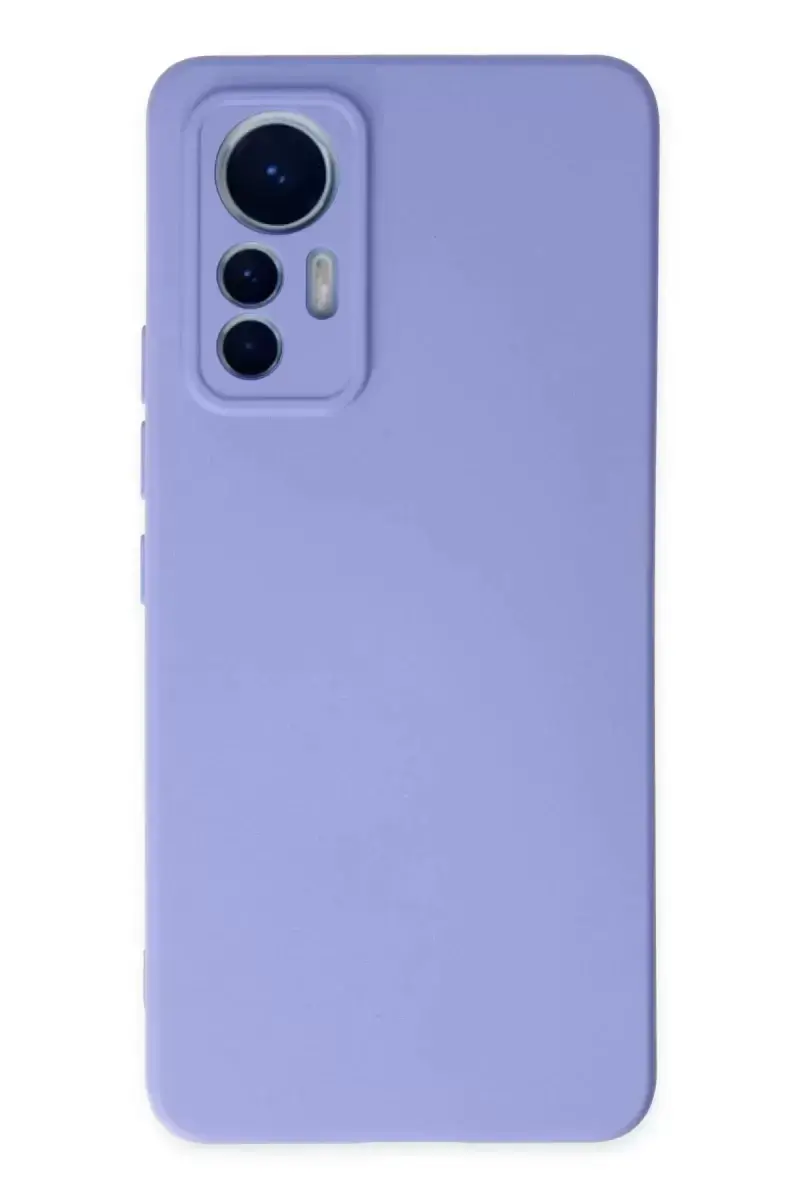 Newface Xiaomi Mi 12 Lite Kılıf Nano İçi Kadife Silikon - Lila