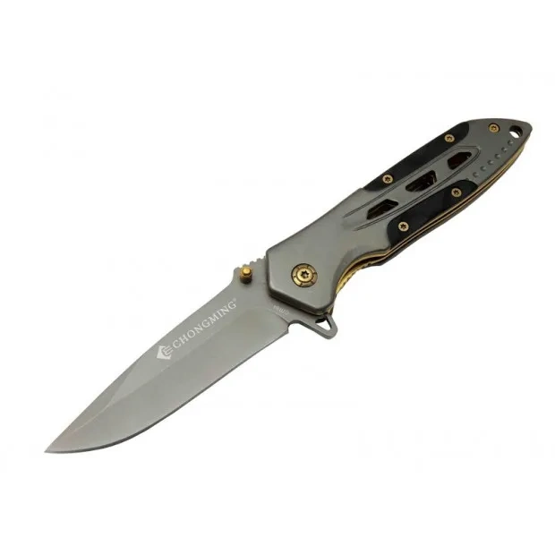 Chongming Cm84 Çakı Titanyum Gold 20 Cm Manuel, Kemerlikli