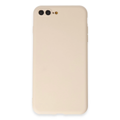 İphone 7 Plus Kılıf First Silikon - Krem