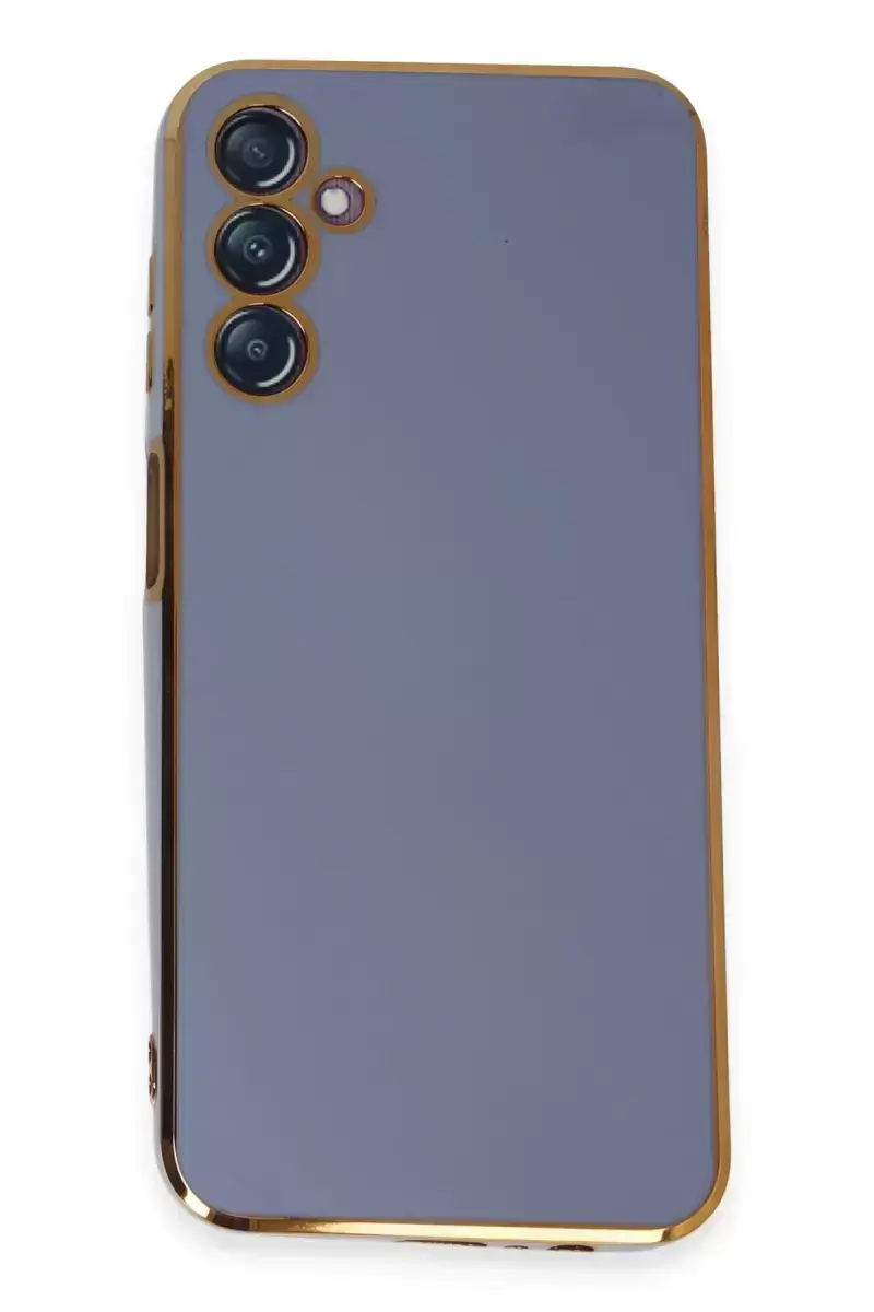 Newface Samsung Galaxy M14 5g Kılıf Volet Silikon - Mavi