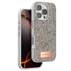 Onegif  İphone 16 Pro Bright Simli Kapak - Gold
