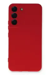 Newface Samsung Galaxy S22 Plus Kılıf Nano İçi Kadife Silikon - Kırmızı