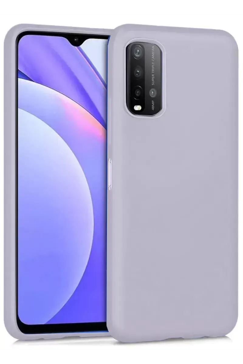 Newface Xiaomi Redmi 9t Kılıf Nano İçi Kadife Silikon - Lila