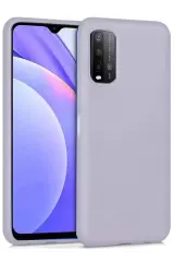Newface Xiaomi Redmi 9t Kılıf Nano İçi Kadife Silikon - Lila
