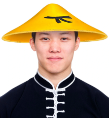 Uzak Doğu Asyalı Çin Japon Şapkası Sarı Renk