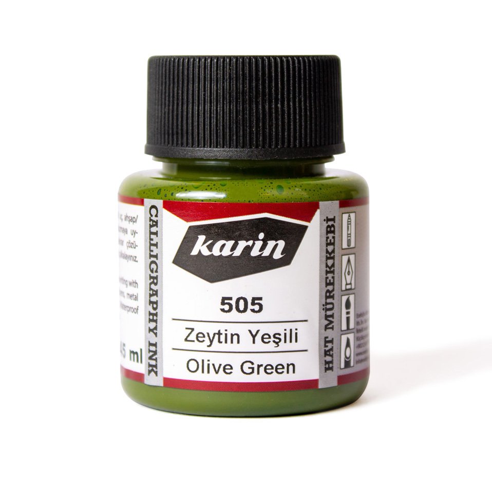 Hat Mürekkebi 45ml N:505 Zeytin Yeşili