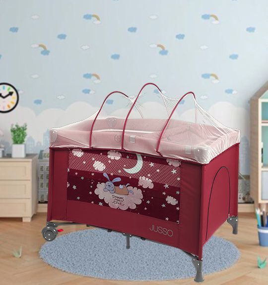 Jusso Solo Cibinlikli Oyun Parkı 70x110cm - Bordo