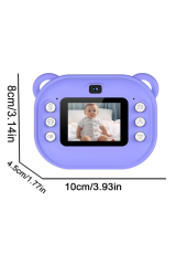 Dijital Video Kayıt Fotoğraf Çocuk Kamerası Anlık Termal Resim Kağıt Baskılı