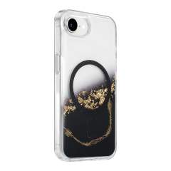 Onegif  İphone 17e Lotus Simli Magsafe Kapak - Siyah