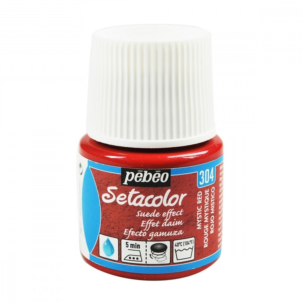 Setacolor Suede Effect Kumaş Boyası 45ml N:304 Mystic Red