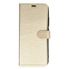 Samsung Galaxy A03 Kılıf Trend S Plus Kapaklı Kılıf - Gold