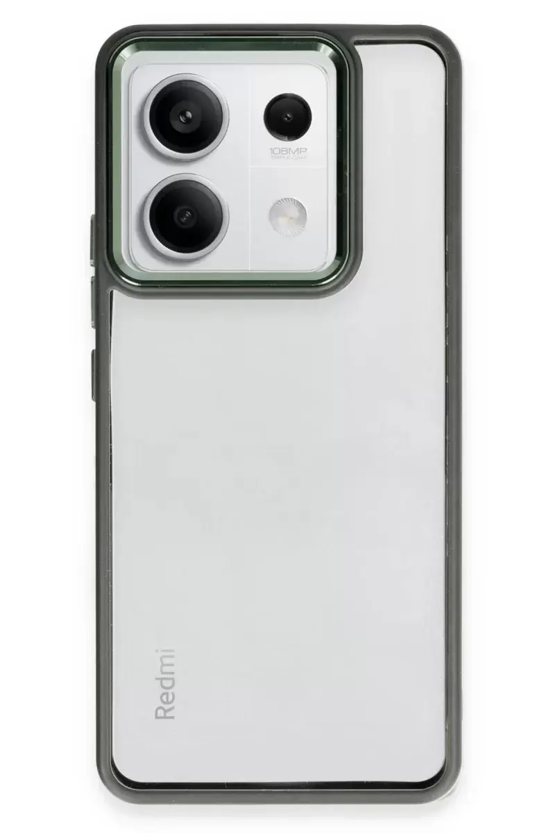 Newface Xiaomi Redmi Note 13 Pro 5g Kılıf Power Silikon - Koyu Yeşil