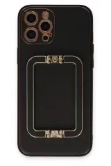 Newface İphone 12 Pro Kılıf Coco Elit Kapak - Siyah
