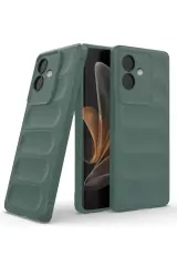 Newface Oppo A3 Kılıf Optimum Silikon - Koyu Yeşil