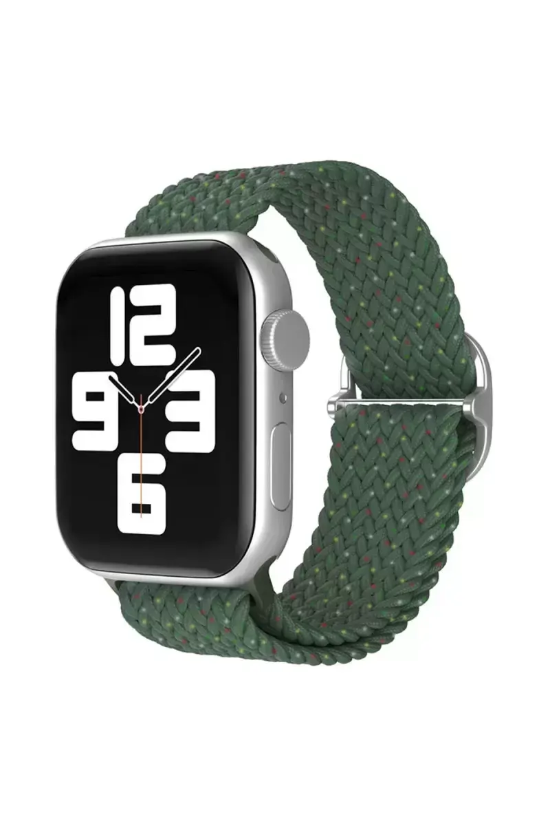 Newface Apple Watch 38mm Star Kordon - Benekli Koyu Yeşil
