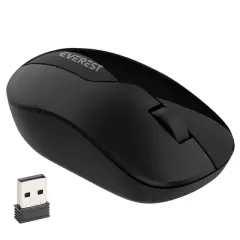 Everest Smw-973 Usb Siyah 2.4ghz 1200dpı Kablosuz Optik Mouse 5 Metre Menzilli
