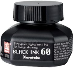 Sumi Ink Çizim Mürekkebi 60ml - Siyah