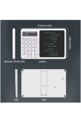 Çok Amaçlı Digital Hesap Makinesi Lcd Ekran Yazma Tableti Ofis Okul İçin Silinebilir El Yazısı Not Defteri