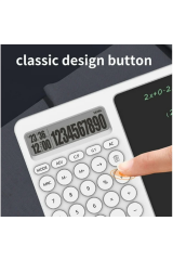Çok Amaçlı Digital Hesap Makinesi Lcd Ekran Yazma Tableti Ofis Okul İçin Silinebilir El Yazısı Not Defteri