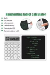 Çok Amaçlı Digital Hesap Makinesi Lcd Ekran Yazma Tableti Ofis Okul İçin Silinebilir El Yazısı Not Defteri