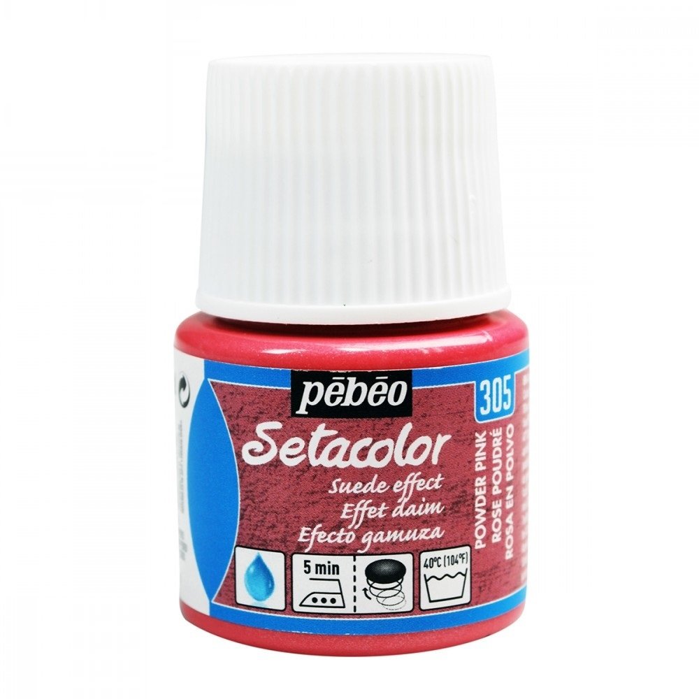 Setacolor Suede Effect Kumaş Boyası 45ml N:305 Powder Pink