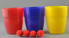 Renkli Kupalar Ve Toplar Sihirbazlık Seti - Başlangıç Seviyesi Sihir Malzemesi