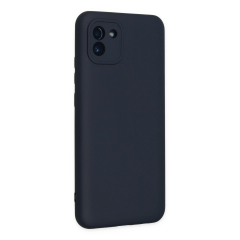 Samsung Galaxy A03 Kılıf Nano İçi Kadife Silikon - Lacivert