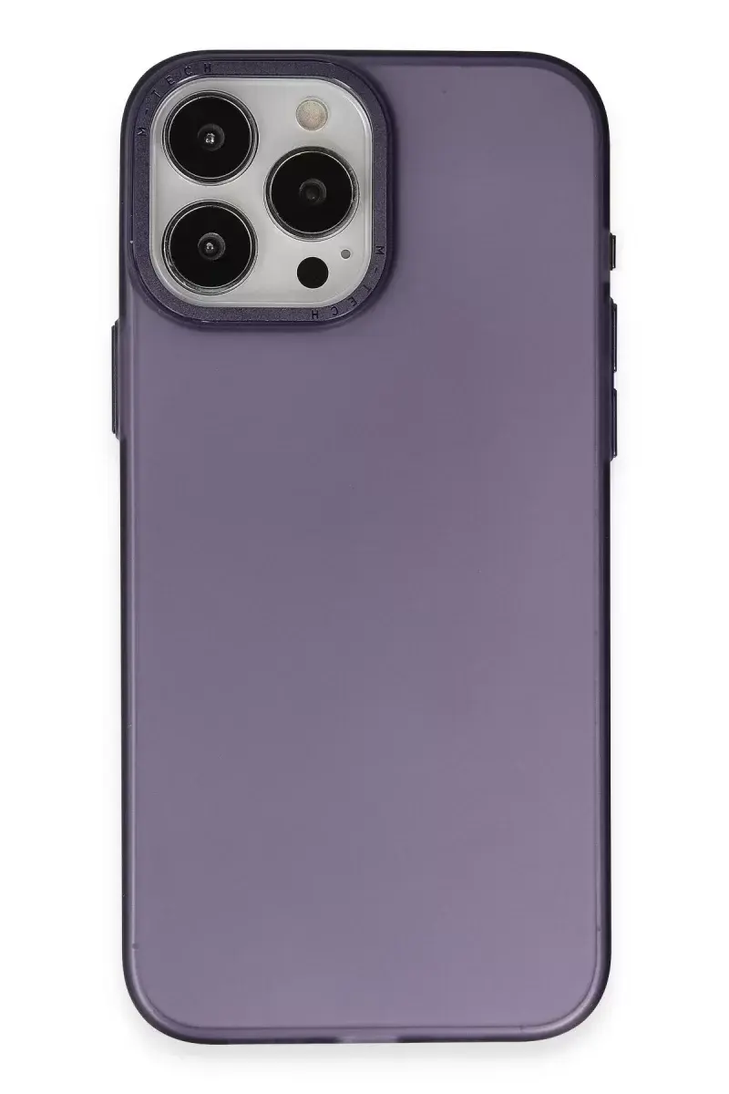 Newface İphone 15 Pro Kılıf Modos Metal Kapak - Derin Mor