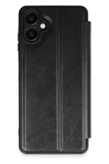 Newface Samsung Galaxy A06 Kılıf Flip Cover - Siyah
