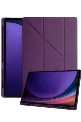 Newface Samsung Galaxy X730 Tab S11 Kalemlikli Mars Tablet Kılıfı - Mürdüm